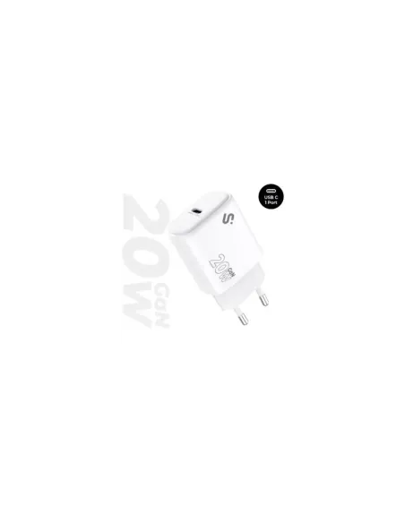 Cargador de Pared GaN Subblim 20W Charger USB C/ 1xUSB Tipo-C/ 20W