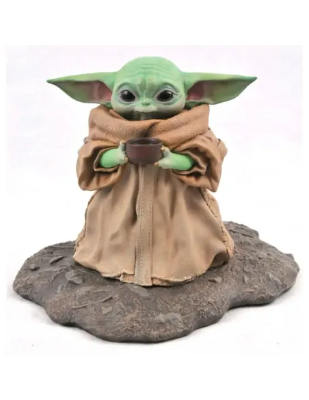 Figura diamond collection star wars the mandalorian the child con sopa resina 20 cm milestones 1 - 2 scale