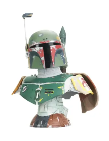Figura estatua busto diamond select toys star wars legends in 3d boba fett episodio v escala 1 - 2