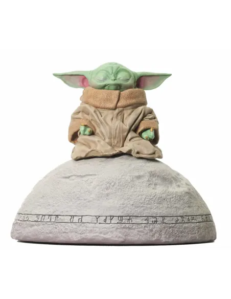 Figura diamond select toys star wars the mandalorian grogu on seein stone 1 - 6 escala milestones statue
