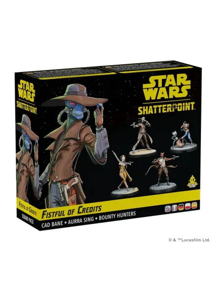 Juego de mesa star wars shatterpoint fistful of credits cad bane squad pack edad recomendada 14 años