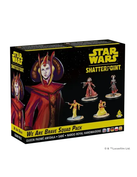 Juego de mesa star wars shatterpoint we are brave squad pack edad recomendada 14 años