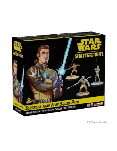 Juego de mesa star wars shatterpoint stronger than fear squad pack edad recomendada 14 años