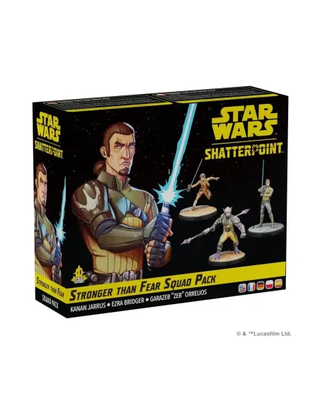 Juego de mesa star wars shatterpoint stronger than fear squad pack edad recomendada 14 años