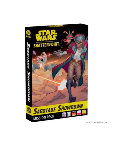 Juego de mesa star wars shatterpoint sabotage showdown mission pack edad recomendada 14 años