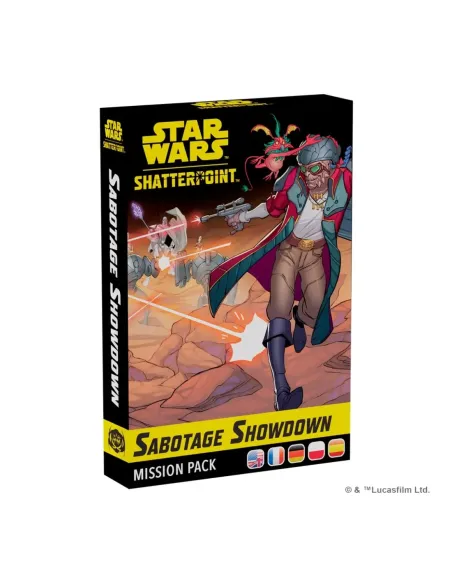 Juego de mesa star wars shatterpoint sabotage showdown mission pack edad recomendada 14 años