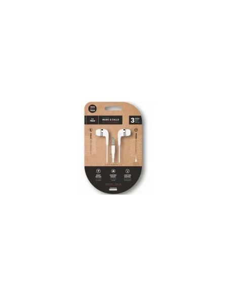 Auriculares Intrauditivos Tech One Tech soft earTECH TEC1004/ con Micrófono/ Jack 3.5/ Blancos