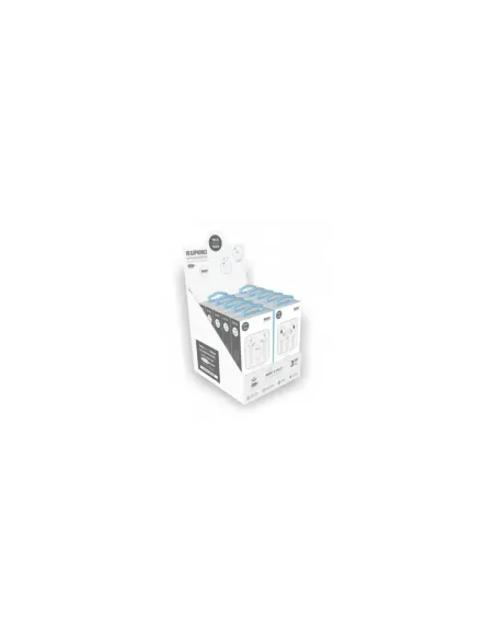 Expositor de Auriculares Tech One Tech earTECH TEC1203/ con Micrófono/ Lightning/ Incluye 10 Auriculares Blancos