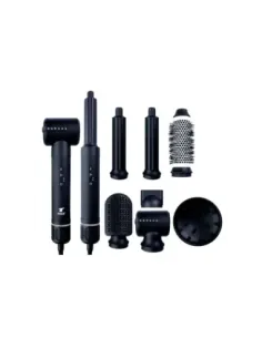 Secador de pelo thulos 7 en 1 th - by25 color negro 1400w
