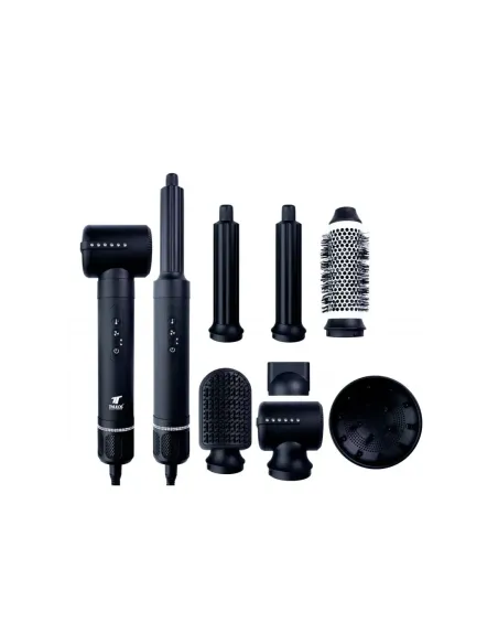 Secador de pelo thulos 7 en 1 th - by25 color negro 1400w