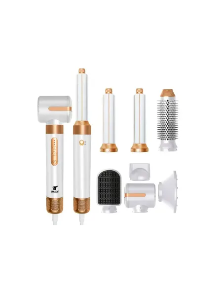 Secador de pelo thulos 7 en 1 th - by25 color blanco 1400w