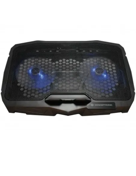 Soporte - base de refrigeracion conceptronic thana07b para portatiles hasta 15.6 pulgadas ventiladores 125mm x2