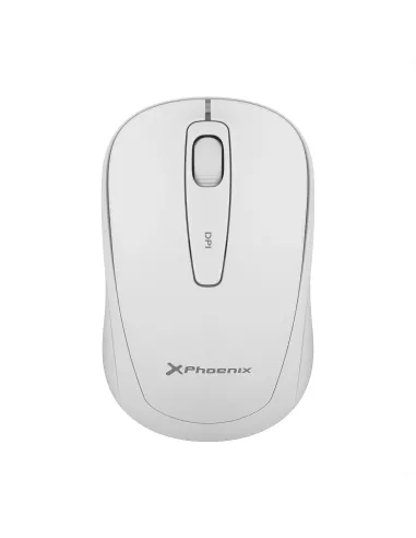 Compra Phoenix m250 ratón inalámbrico 2.4 ghz receptor usb hasta 1600 dpi compatible con pc mac portátil color blanco en Doezos 