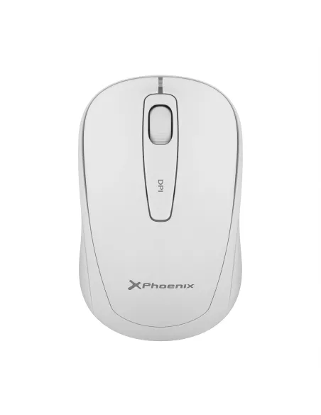 Compra Phoenix m250 ratón inalámbrico 2.4 ghz receptor usb hasta 1600 dpi compatible con pc mac portátil color blanco en Doezos 