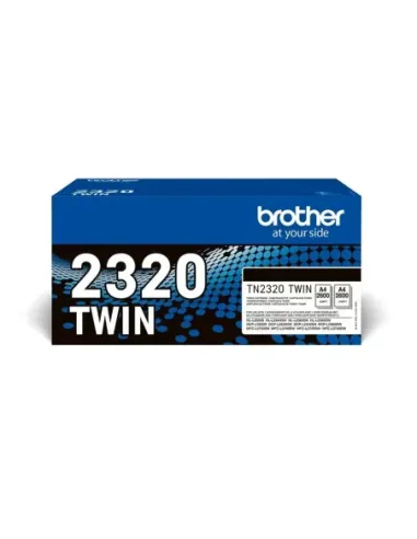 Pack toner brother tn2320twin negro 2uds
