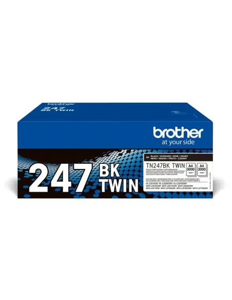 Pack toner brother tn247bktwin negro larga duracion
