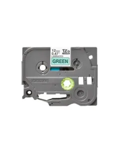 Brother Cinta Laminada Negro/Verde 12 mm