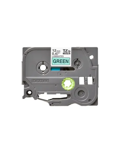 Brother Cinta Laminada Negro/Verde 12 mm