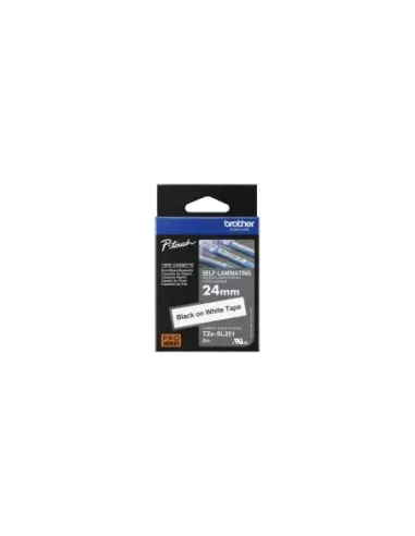 Cinta Laminada Original Rotuladora Brother TZe-SL251/ Blanca