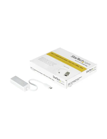 Adaptador usb tipo c a rj45 startech macho - hembra plata