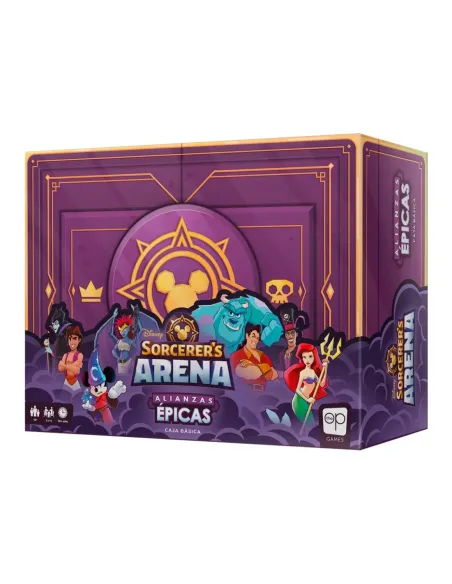 Juego de mesa disney sorcerer´s arena alianzas epicas edad recomendada 13 años