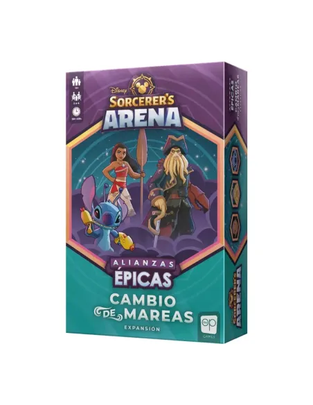 Juego de mesa disney sorcerer arena cambio de mareas expansion edad recomendada 13 años
