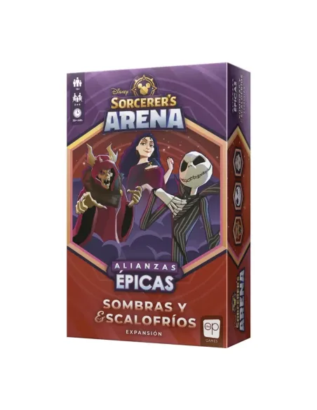 Juego de mesa disney sorcerer arena sombras y escalofrios expansion edad recomendada 13 años