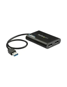 Adaptador usb 3.0 a dp 4k uhd startech 0.30m - macho - hembra - negro