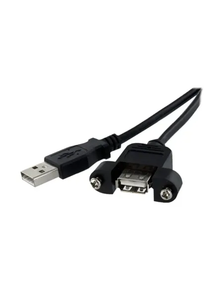 Cable usb 2.0 startech 0.30m -  macho - hembra -  negro