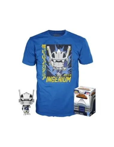 Pop & tee my hero academia tenya iida ingenium (full mech suit) funko + camiseta talla aleatoria