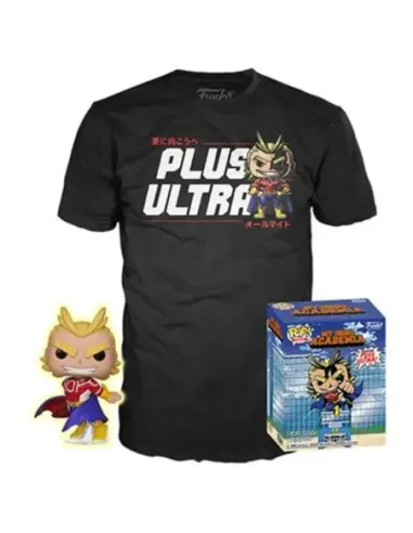 Pop & tee my hero academia all might funko + camiseta talla m ut - 56664m