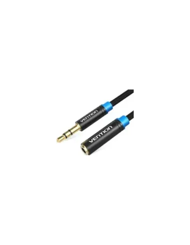 Cable Estéreo Vention VAB-B06-B500-M/ Jack 3.5 Macho - Jack 3.5 Hembra/ 5m/ Negro