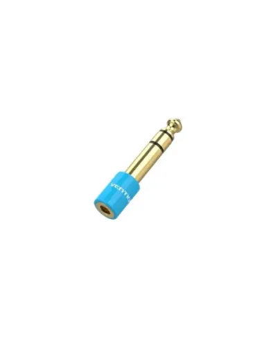 Adaptador Jack Vention VAB-S01-L/ Jack 6.5 Macho - Jack 3.5 Hembra/ Azul