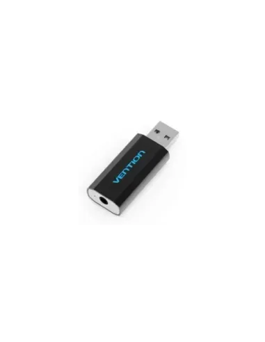 Tarjeta de Sonido Vention VAB-S15-B/ USB Macho - Jack 3.5 Hembra