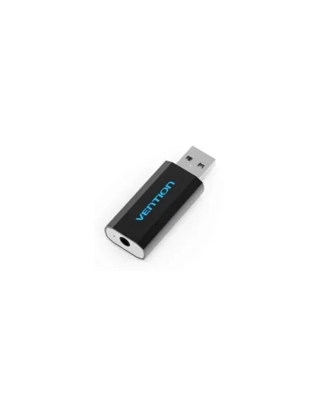 Tarjeta de Sonido Vention VAB-S15-B/ USB Macho - Jack 3.5 Hembra