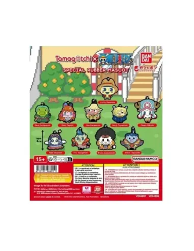 Set gashapon lote 40 articulos one piece x tamagotchi special rubber mascot