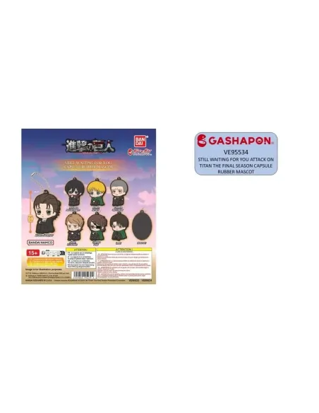 Set gashapon figuras bandai lote 40 articulos still waiting for you attack on titan t