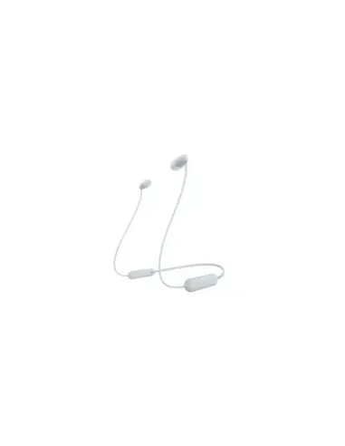 Auriculares Inalámbricos Intrauditivos Sony WI-C100/ con Micrófono/ Bluetooth/ Blancos