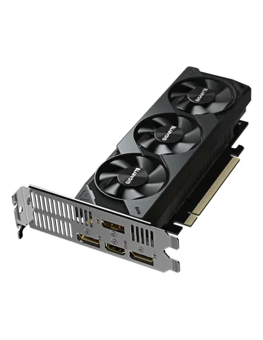 GIGABYTE GeForce RTX 5060 OC Low Profile 8G Tarjeta Gráfica - 8GB GDDR7, 128bit, PCI-E 5.0, 2512 MHz Frecuencia del núcleo, 3 x