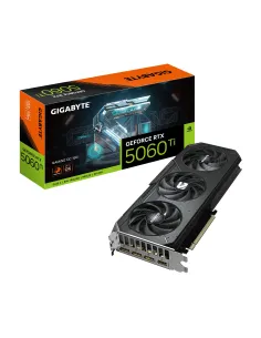 GIGABYTE GeForce RTX 5060 Ti GAMING OC 16G Tarjeta Gráfica – 16 GB GDDR7, 128 bits, PCI-E 5.0, 2647 MHz Frecuencia del núcleo,