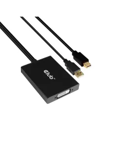 CLUB3D cac-1130 0,6 m MiniDP USB-A DVI-D Negro