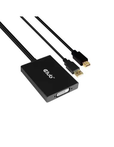 CLUB3D cac-1130 0,6 m MiniDP USB-A DVI-D Negro