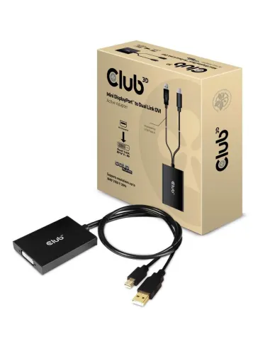CLUB3D cac-1130 0,6 m MiniDP USB-A DVI-D Negro