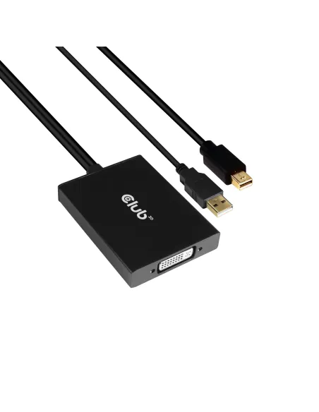 CLUB3D cac-1130 0,6 m MiniDP USB-A DVI-D Negro