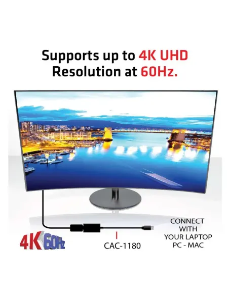 CLUB3D Mini DisplayPort 1.4 a HDMI 2.0b HDR Adpatador Activo