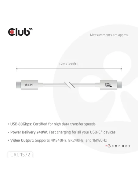 CLUB3D CAC-1572 cable USB