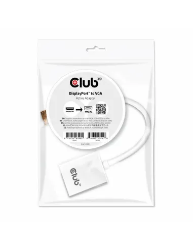 CLUB3D Displayport a VGA Adaptador Activo