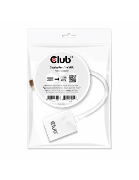 CLUB3D Displayport a VGA Adaptador Activo