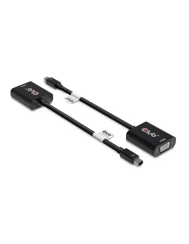 CLUB3D CAC-2113 adaptador de cable de vídeo 0,228 m Mini Displayport VGA Negro