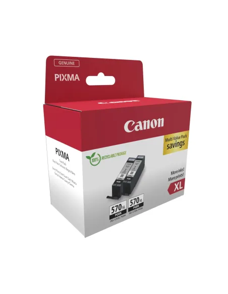 Canon 0318C010 cartucho de tinta 2 pieza(s) Original Alto rendimiento (XL) Negro